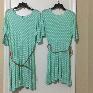 Skater Style Striped Dress